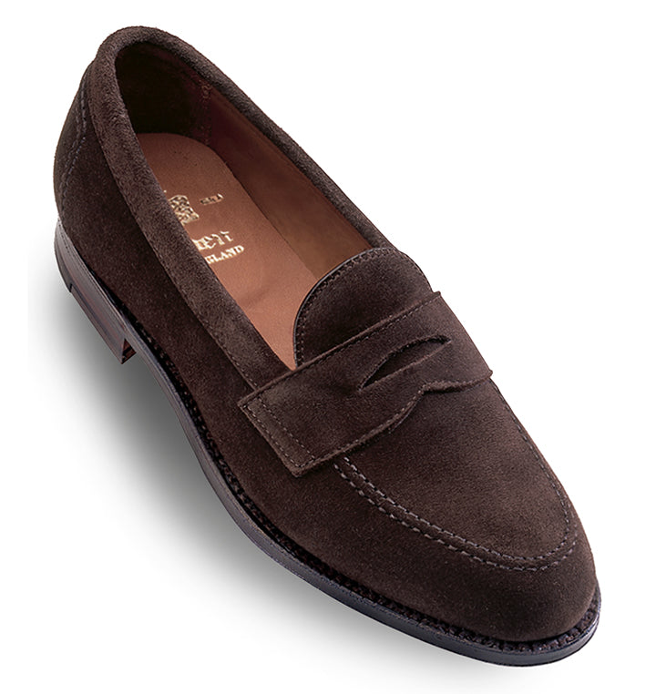 9697F Penny Loafer Flex Welt (Dark Brown Suede) – The Alden Shop