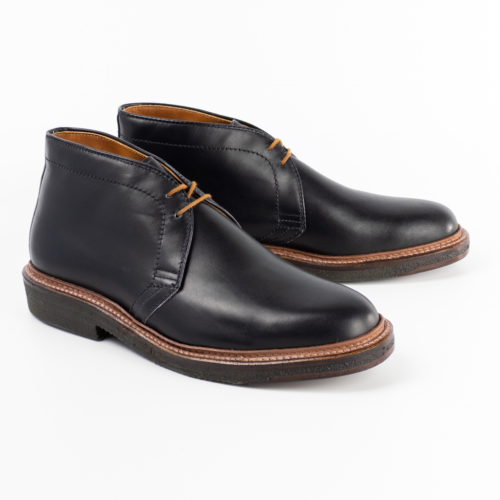 1247 Chukka Boot (Black Calf) – The Alden Shop