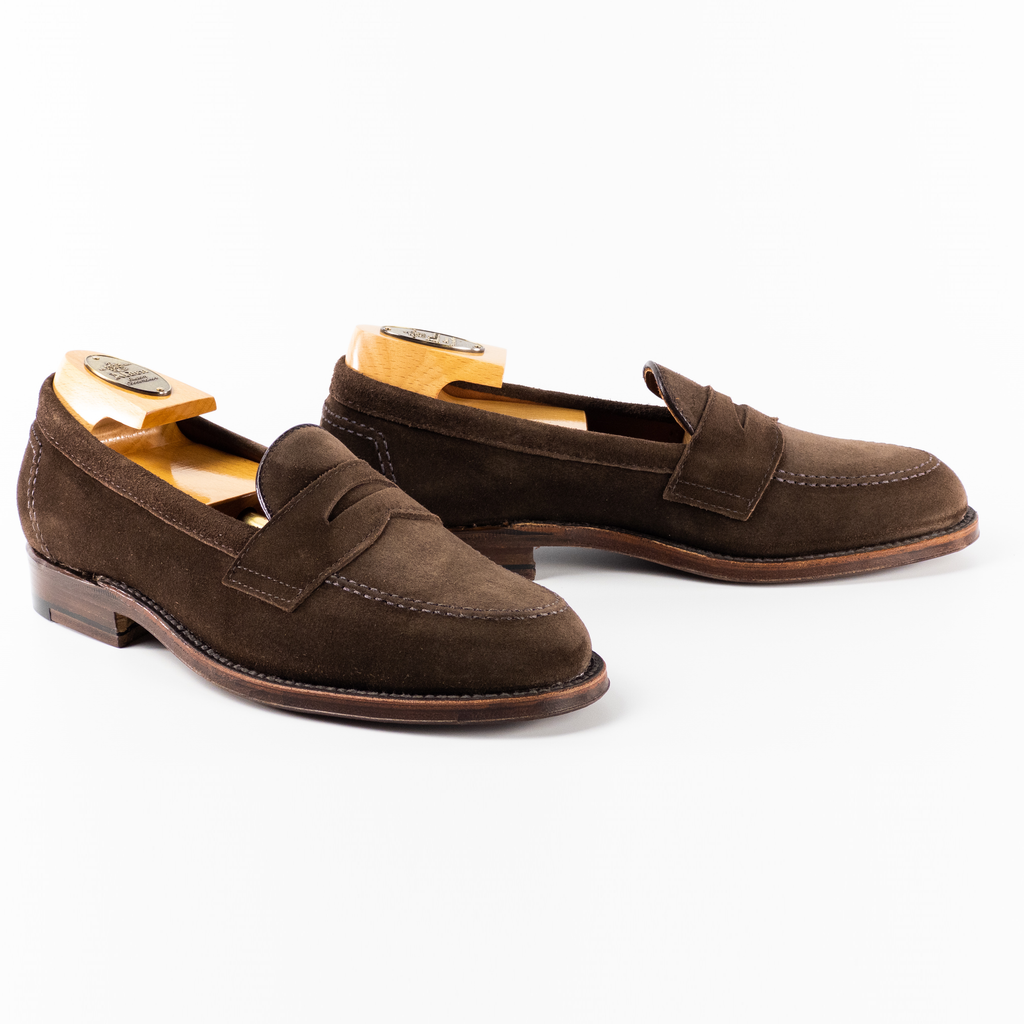 9697F Penny Loafer Flex Welt (Dark Brown Suede) – The Alden Shop