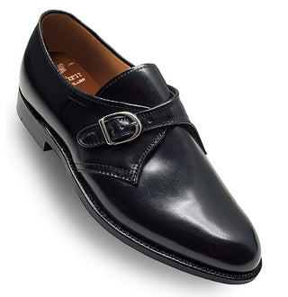 1655 Plain Toe Monk Strap (Black Shell Cordovan)